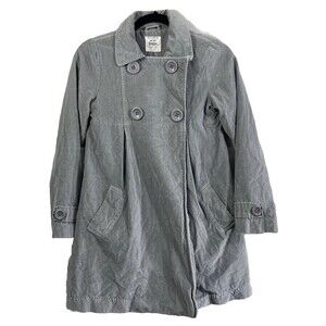 Mini Biden Faux Suede Gray Peacoat Size 11-12 Year